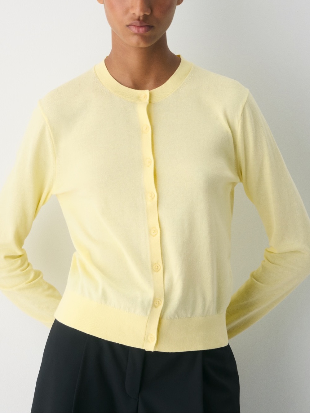 Jcrew yellow cardigan